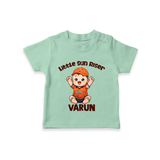 Orange Rising Star TSHIRT – Personalized Cricket Outfit - MINT GREEN - 0-5 Months Old (Chest 17")