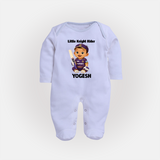 Purple Power Kid FULL BODY SUIT – Cute Cricket Outfit - BABY BLUE - New Born (Chest 7.5")
