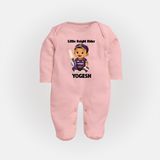Purple Power Kid FULL BODY SUIT – Cute Cricket Outfit - BABY PINK - New Born (Chest 7.5")