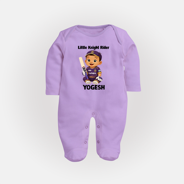 Purple Power Kid FULL BODY SUIT – Cute Cricket Outfit - LILAC - New Born (Chest 7.5")