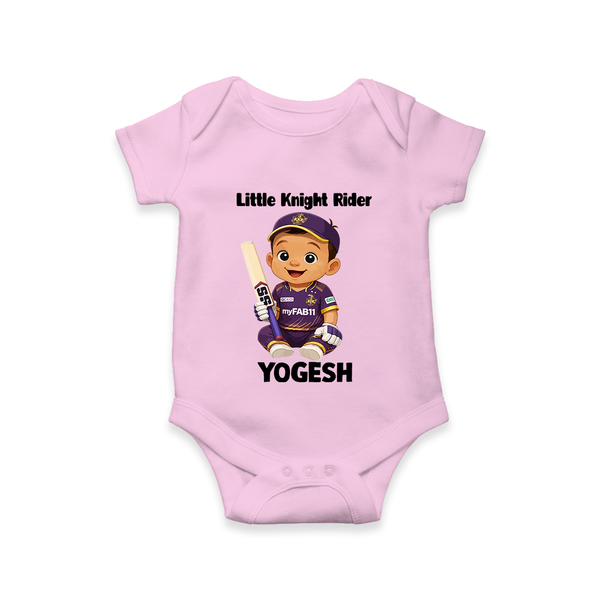 Purple Power Kid Baby Romper – Cute Cricket Outfit - BABY PINK - New Born (Chest 14")