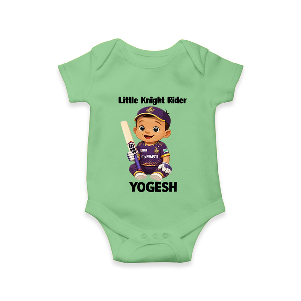 Purple Power Kid Baby Romper – Cute Cricket Outfit - GREEN - New Born (Chest 14")