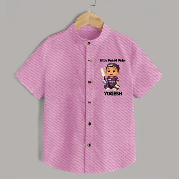 Purple Power Kid SHIRT – Cute Cricket Outfit - BABY PINK - 0 - 6 Months Old (Chest 23")