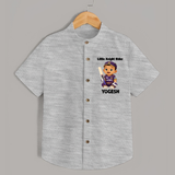 Purple Power Kid SHIRT – Cute Cricket Outfit - GREY - 0 - 6 Months Old (Chest 23")