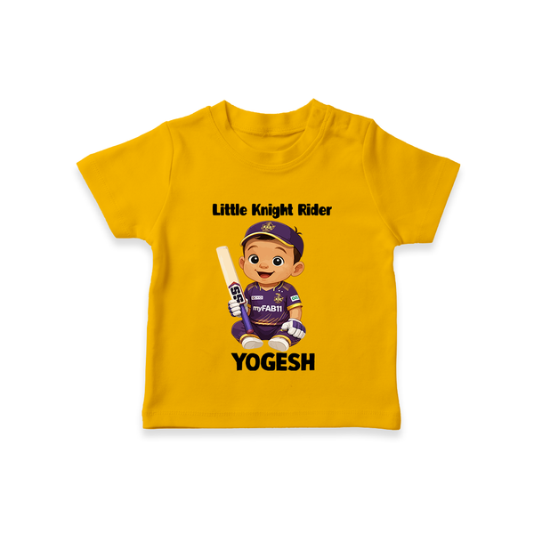 Purple Power Kid TSHIRT – Cute Cricket Outfit - CHROME YELLOW - 0-5 Months Old (Chest 17")