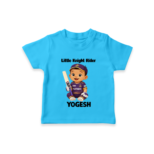 Purple Power Kid TSHIRT – Cute Cricket Outfit - SKY BLUE - 0-5 Months Old (Chest 17")