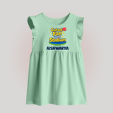 Cutest Fan in the Stadium BABY FROCK - MINT GREEN - 0 - 3 Months Old (Chest 17")