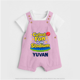 Cutest Fan in the Stadium DUNGAREE - BABY PINK - 0 - 5 Months Old (Chest 18")