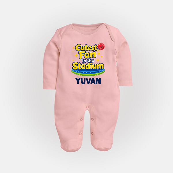 Cutest Fan in the Stadium FULL BODY SUIT - BABY PINK - New Born (Chest 7.5")