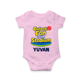 Cutest Fan in the Stadium Baby Romper - BABY PINK - New Born (Chest 14")