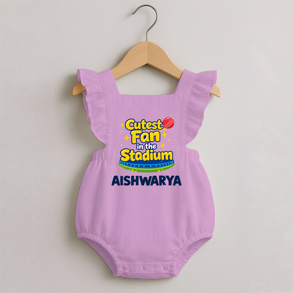 Cutest Fan in the Stadium ROMPER FROCK - BABY PINK - 0 - 3 Months Old (Chest 19")