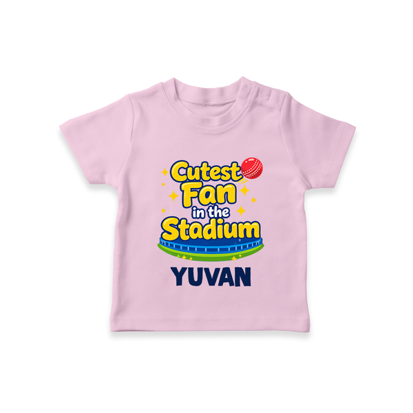 Cutest Fan in the Stadium TSHIRT - BABY PINK - 0-5 Months Old (Chest 17")