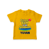 Cutest Fan in the Stadium TSHIRT - CHROME YELLOW - 0-5 Months Old (Chest 17")