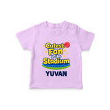 Cutest Fan in the Stadium TSHIRT - LILAC - 0-5 Months Old (Chest 17")