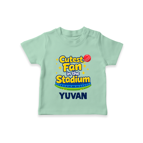 Cutest Fan in the Stadium TSHIRT - MINT GREEN - 0-5 Months Old (Chest 17")