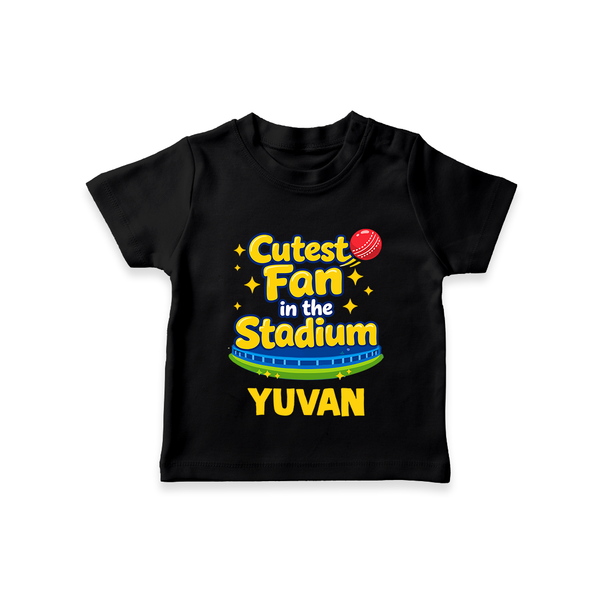 Cutest Fan in the Stadium TSHIRT - BLACK - 0-5 Months Old (Chest 17")