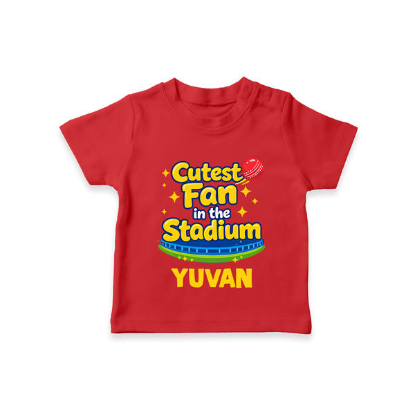 Cutest Fan in the Stadium TSHIRT - RED - 0-5 Months Old (Chest 17")