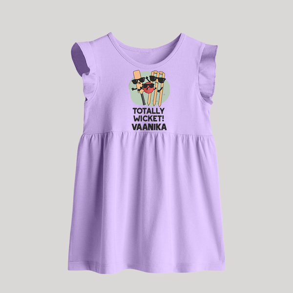 Totally Wicket BABY FROCK – Fun Cricket Outfit - LILAC - 0 - 3 Months Old (Chest 17")