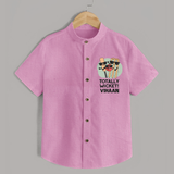 Totally Wicket SHIRT – Fun Cricket Outfit - BABY PINK - 0 - 6 Months Old (Chest 23")