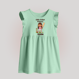 Little Cricket Princess BABY FROCK - MINT GREEN - 0 - 3 Months Old (Chest 17")