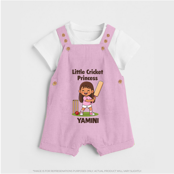 Little Cricket Princess DUNGAREE - BABY PINK - 0 - 5 Months Old (Chest 18")