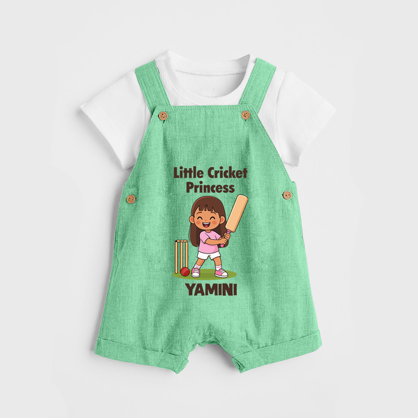 Little Cricket Princess DUNGAREE - GREEN - 0 - 5 Months Old (Chest 18")