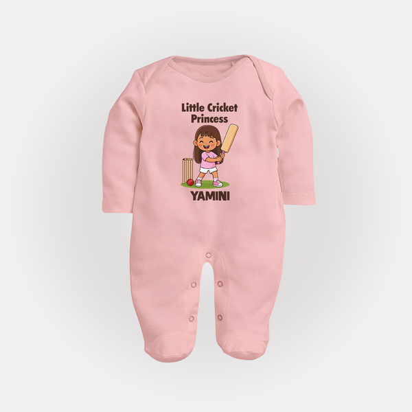 Little Cricket Princess FULL BODY SUIT - BABY PINK - New Born (Chest 7.5")