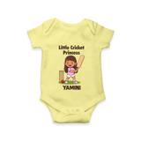 Little Cricket Princess Baby Romper - PASTEL YELLOW - New Born (Chest 14")
