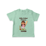 Little Cricket Princess TSHIRT - MINT GREEN - 0-5 Months Old (Chest 17")