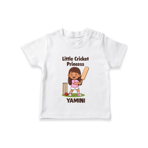 Little Cricket Princess TSHIRT - WHITE - 0-5 Months Old (Chest 17")