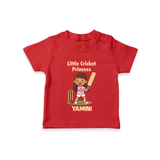 Little Cricket Princess TSHIRT - RED - 0-5 Months Old (Chest 17")
