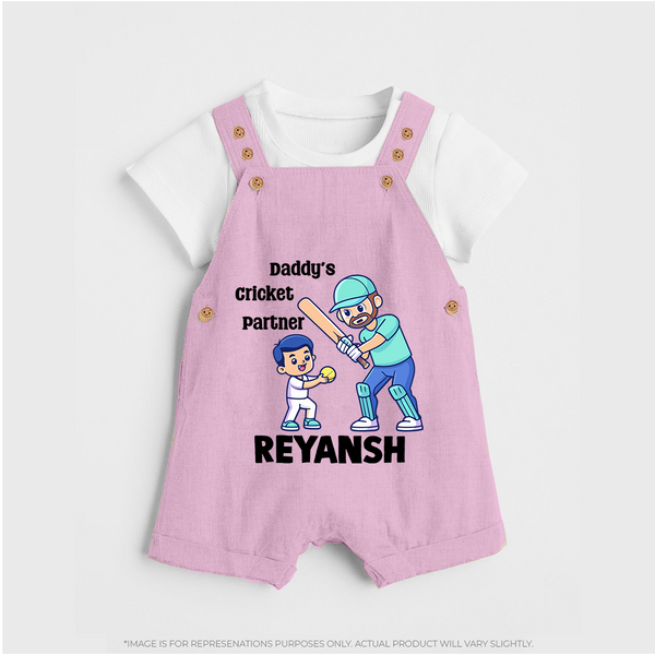 Daddy’s Cricket Partner DUNGAREE - BABY PINK - 0 - 5 Months Old (Chest 18")