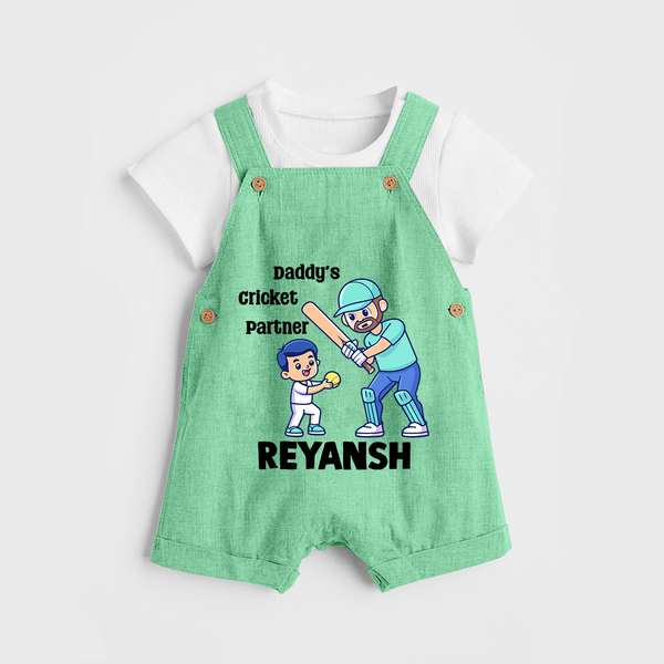 Daddy’s Cricket Partner DUNGAREE - GREEN - 0 - 5 Months Old (Chest 18")