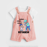 Daddy’s Cricket Partner DUNGAREE - PEACH - 0 - 5 Months Old (Chest 18")
