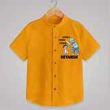 Daddy’s Cricket Partner SHIRT - CHROME YELLOW - 0 - 6 Months Old (Chest 23")