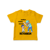 Daddy’s Cricket Partner TSHIRT - CHROME YELLOW - 0-5 Months Old (Chest 17")