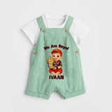 Royal Cricket Kid DUNGAREE - MINT GREEN - 0 - 5 Months Old (Chest 18")