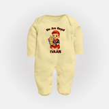 Royal Cricket Kid FULL BODY SUIT - PASTEL YELLOW - New Born (Chest 7.5")