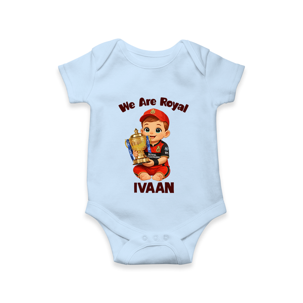 Royal Cricket Kid Baby Romper - BABY BLUE - New Born (Chest 14")
