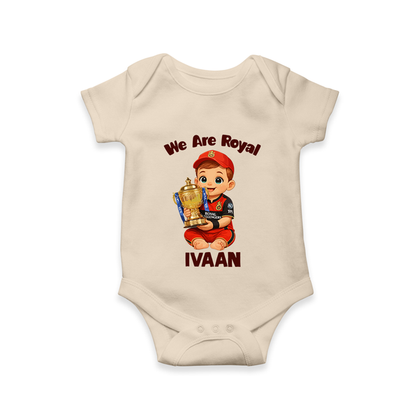 Royal Cricket Kid Baby Romper - IVORY - New Born (Chest 14")