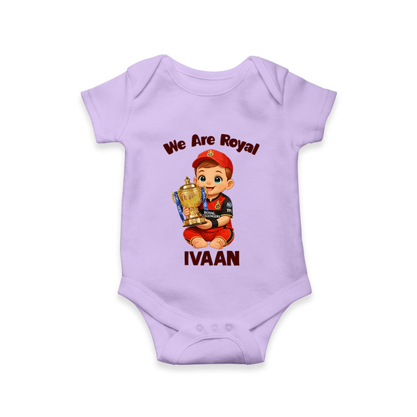 Royal Cricket Kid Baby Romper - LILAC - New Born (Chest 14")