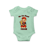 Royal Cricket Kid Baby Romper - MINT GREEN - New Born (Chest 14")