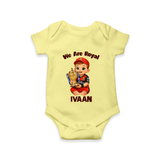 Royal Cricket Kid Baby Romper - PASTEL YELLOW - New Born (Chest 14")