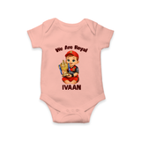 Royal Cricket Kid Baby Romper - PEACH - New Born (Chest 14")