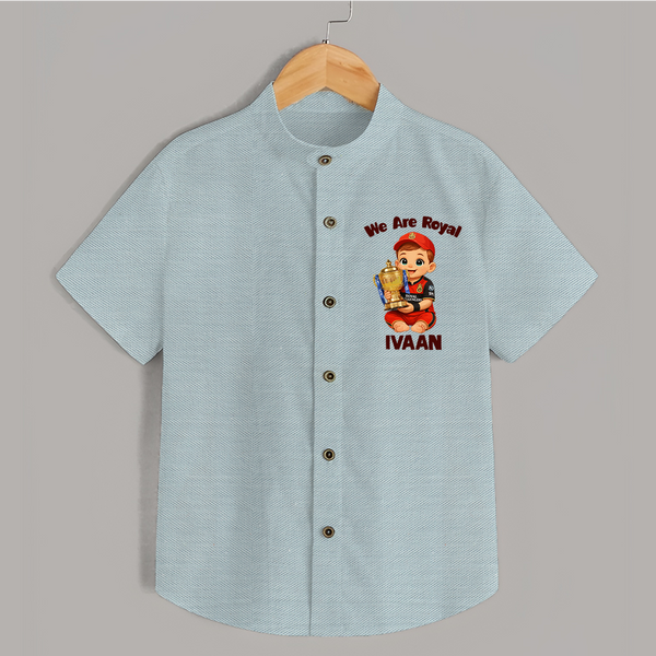Royal Cricket Kid SHIRT - ARCTIC BLUE - 0 - 6 Months Old (Chest 23")
