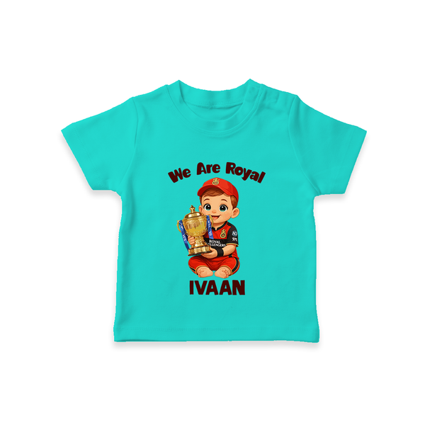 Royal Cricket Kid TSHIRT - TEAL - 0-5 Months Old (Chest 17")