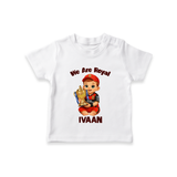 Royal Cricket Kid TSHIRT - WHITE - 0-5 Months Old (Chest 17")