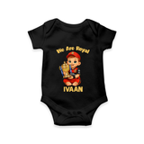 Royal Cricket Kid Baby Romper - BLACK - New Born (Chest 14")