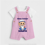 Chinna Cricketer DUNGAREE - BABY PINK - 0 - 5 Months Old (Chest 18")