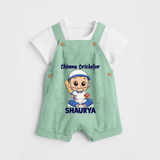Chinna Cricketer DUNGAREE - MINT GREEN - 0 - 5 Months Old (Chest 18")